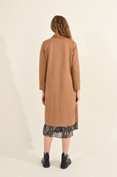 MOLLY BRACKEN MANTEAU LONG EN SUEDINE
